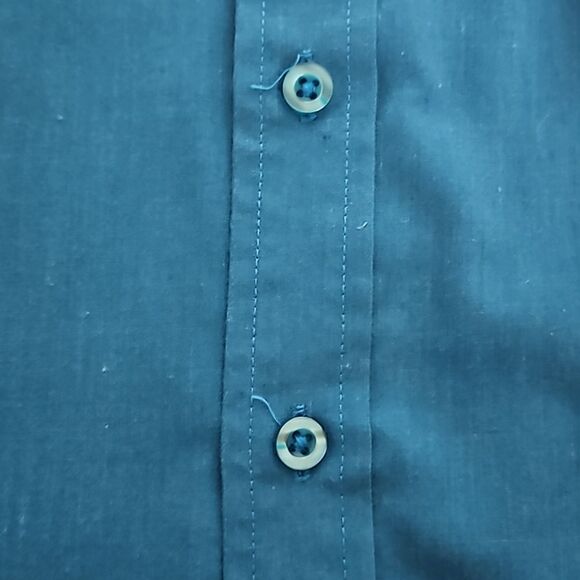 Vroom & Dreesmann Men's Button Down Long Sleeves Shirt With Tie Small Blue - Picture 12 of 16